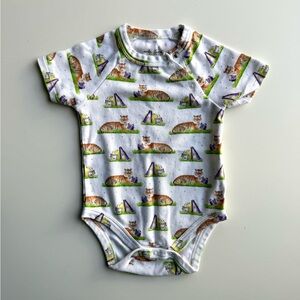 Nola Tawk Baby LSU Tiger Football Baby Onesie Size 3-6M